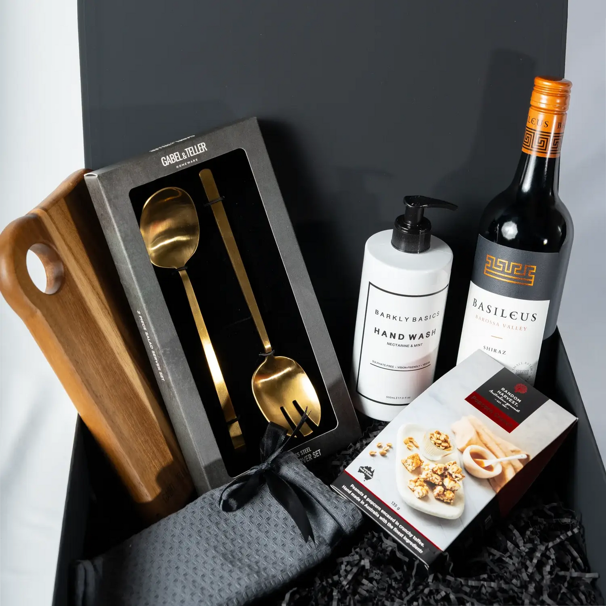 The Refined Host Collection in the Hello Hampers gift box